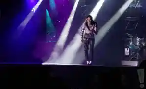 actors performing on stage at mj live las vegas.