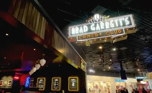 the brad garretts comedy club at the mgm grand las vegas hotel & casino in las vegas, nevada.