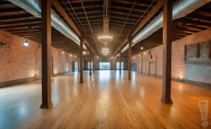 the cannery ballroom seen from the interior while empty