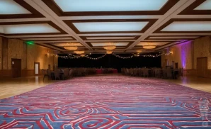the ilani cowlitz ballroom seen from the interior while empty 