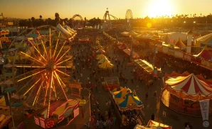 an aerial promotional picture of the maryland state fair