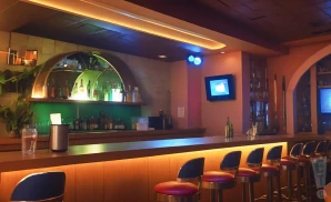 an interior picture of the original bar & nightclub while empty