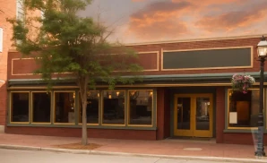 external promotional venue picture of rams head on stage at twilight.