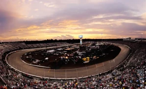an aerial promotional venue picture of the richmond international raceway during the day
