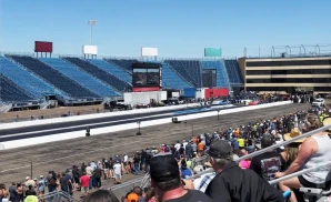 an interior promotional venue picture of the route 66 raceway during the day