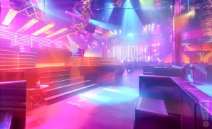 an interior picture of the temple nightclub denver while empty