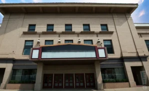 an exterior promotional venue picture of the national va with a sunset sky