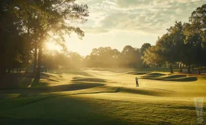 an exterior picture of the trump national golf club sterling course during the day
