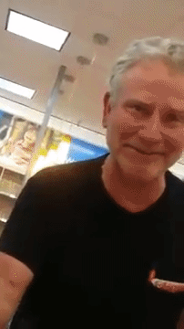 Harry during one of the moments he complains about paying taxes for a black woman in a wheelchair.