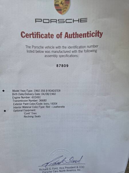 1960 356 B-Roadster picture #24