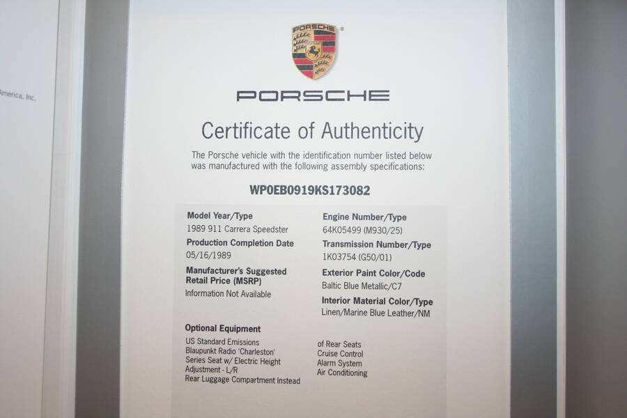 1989 911 Speedster picture #19