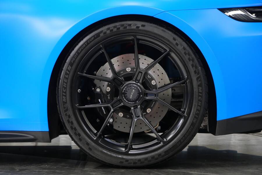 2022 911 GT3 -Full Matte PPF, Carbon Roof And Mirrors, Yellow Deviating Stitching picture #3