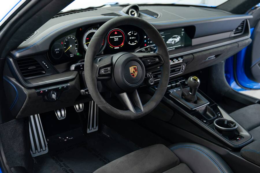 2022 911 GT3 -6 Speed Manual, Low Miles, Carbon Roof, Blue Stitching picture #4