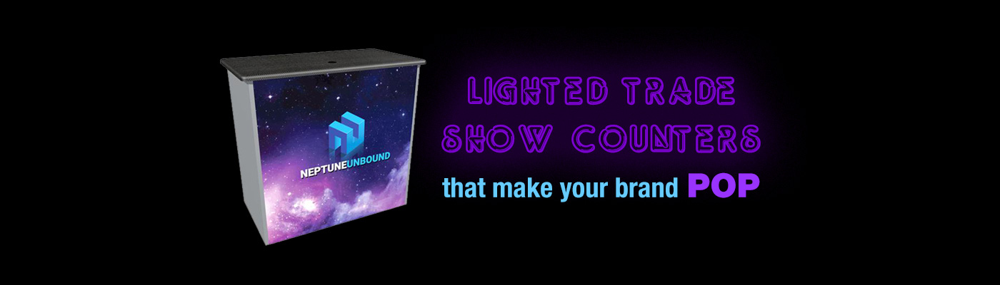 Lighted Trade Show Counters that Make Your Brand POP