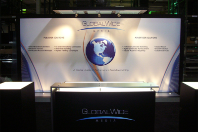 10 x20 Abex Solar Hybrid Trade Show Exhibit for Global Wide Media