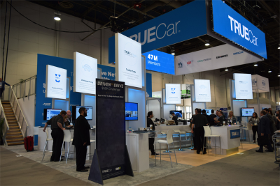 TrueCar Two Story Rental Trade Show Booth for NADA 