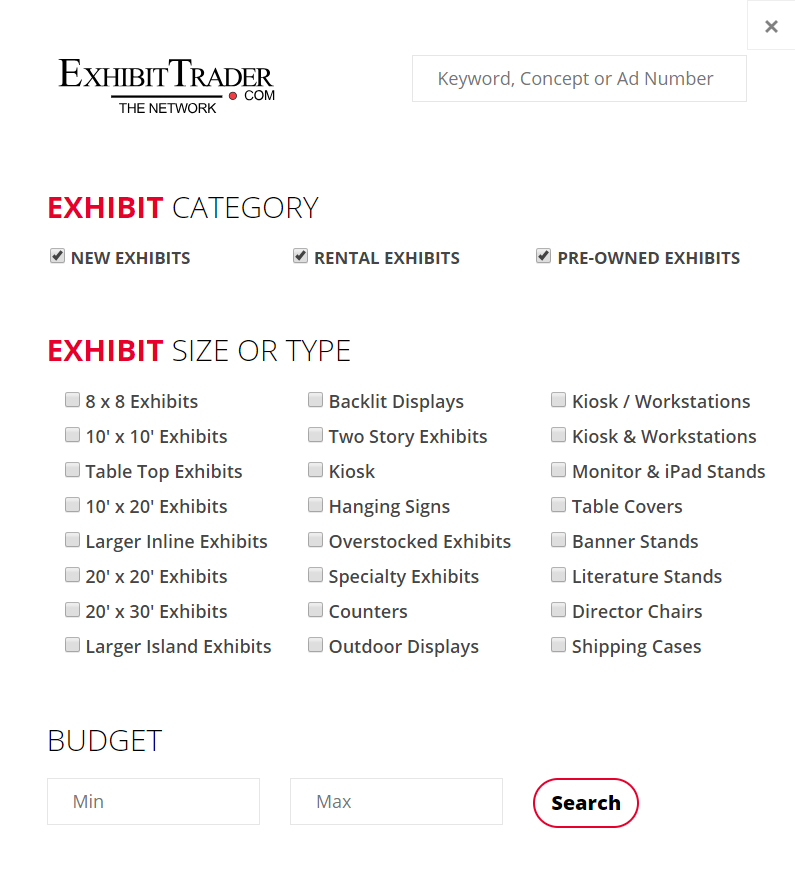 Used Trade Show Booth Search Used Trade Show Booth Search