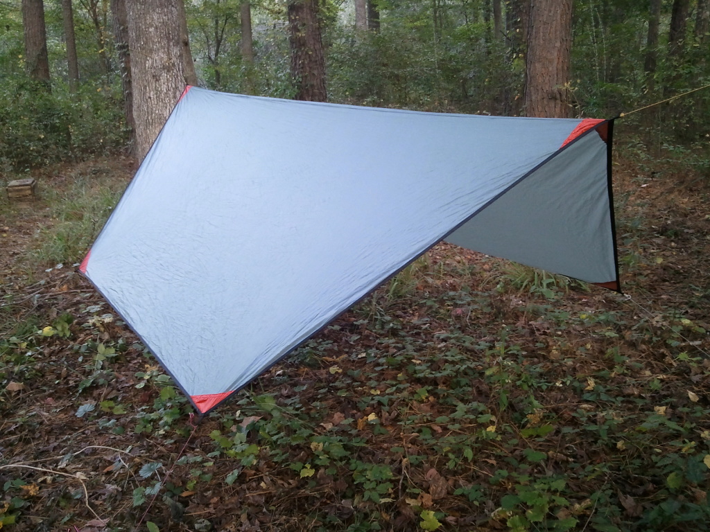 hammock tarp in a hexagonal shape