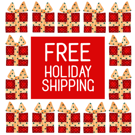 Free Holiday Shipping Graphic with Gift Border - Easil
