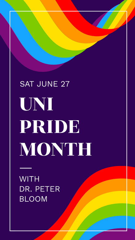 Uni Pride Month Event Rainbow Template Easil