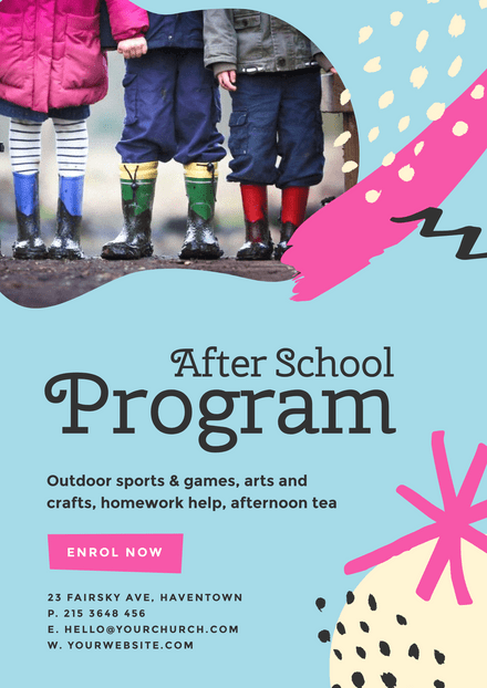 After School Program Flyer Template
