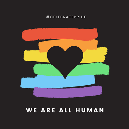 We Are All Human Celebrate Pride Easil