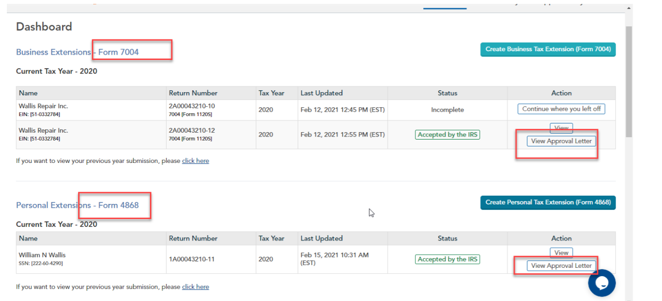 Once my extension is approved, how can I find my extended date?