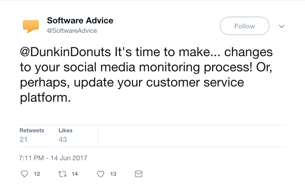 software advice cs fail response