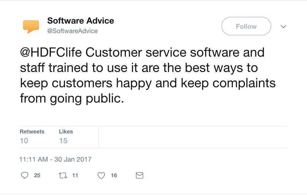 software advice reply