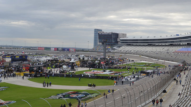 view of Texas Motor Speedway from the stands