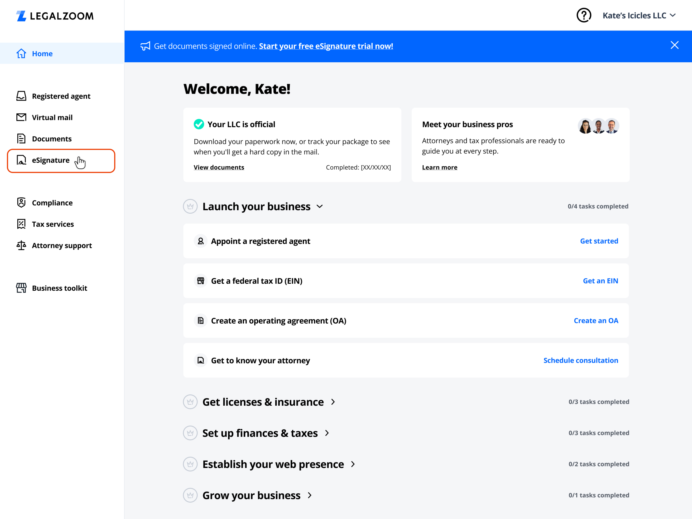 Make signing PDF documents easy with LegalZoom Legalzoom