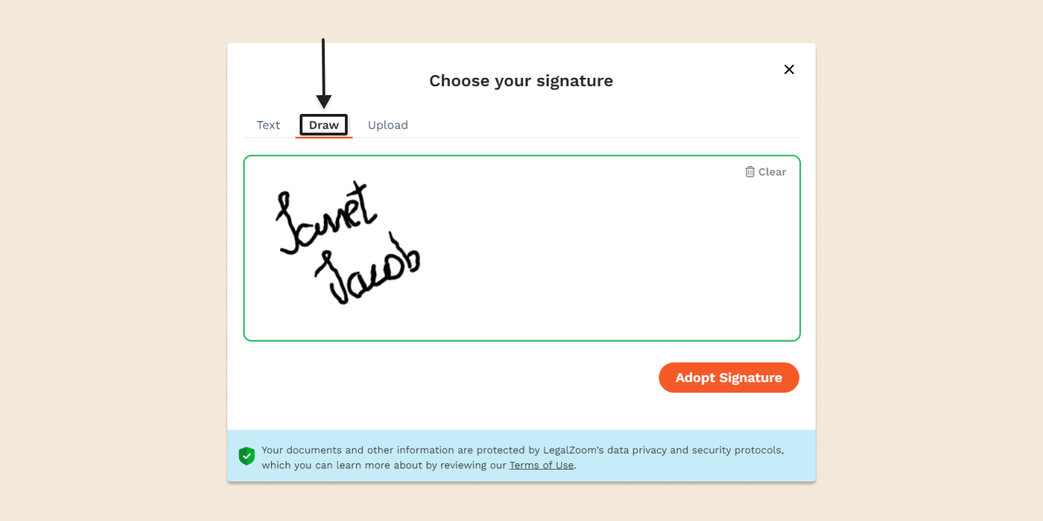 Electronic signature sample Different ways to create an electronic