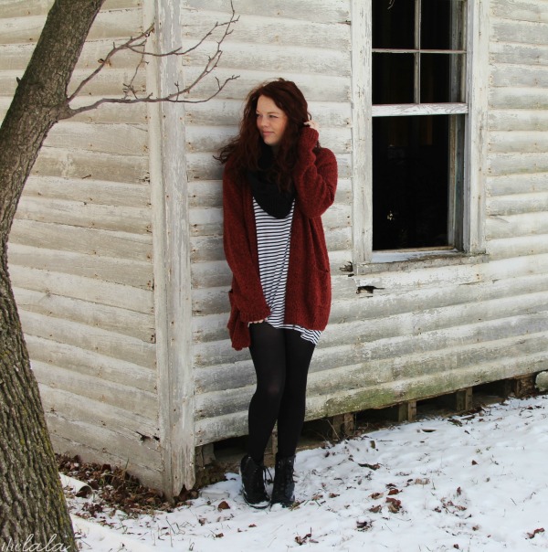 t shirt dress with sweater