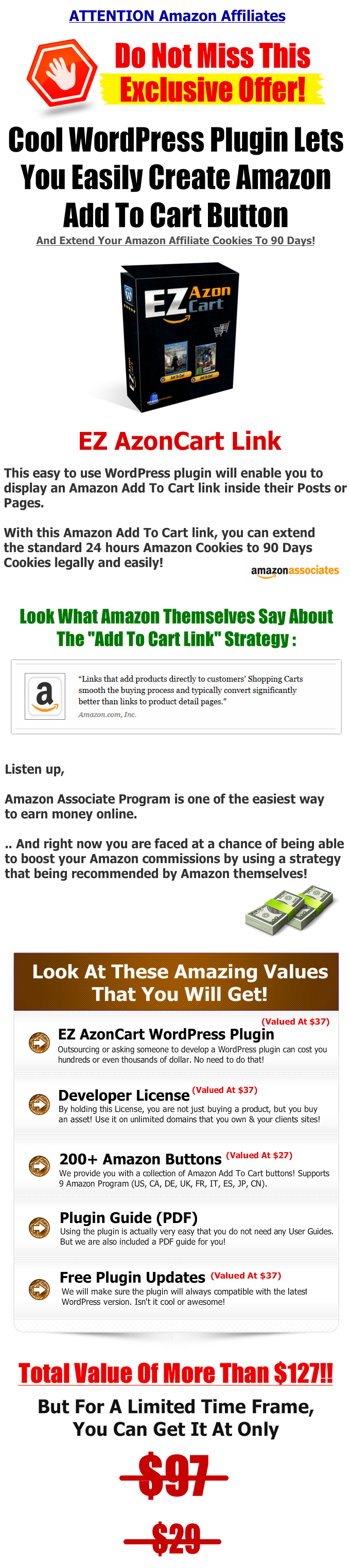 EZ AzonartLink WP Plugin with Resell Right License