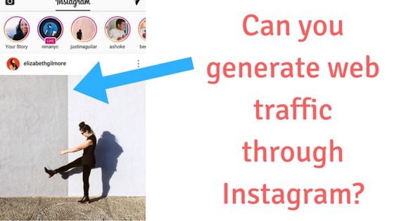 can you generate traffic through instagram