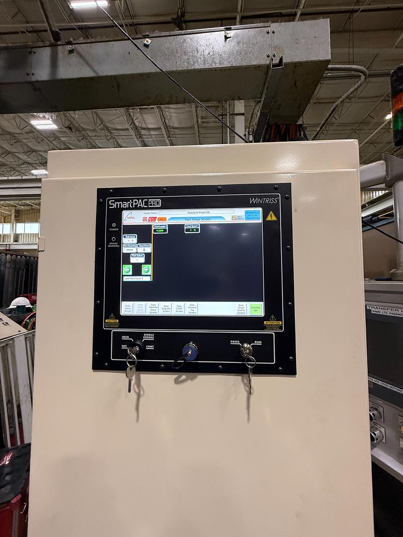 1000 ton Minster press and feedline with transfer intigration with new control -- 