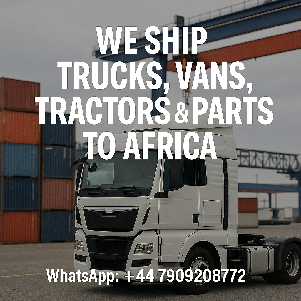 π We Ship Trucks, Vans, Tractors & Parts to Africa