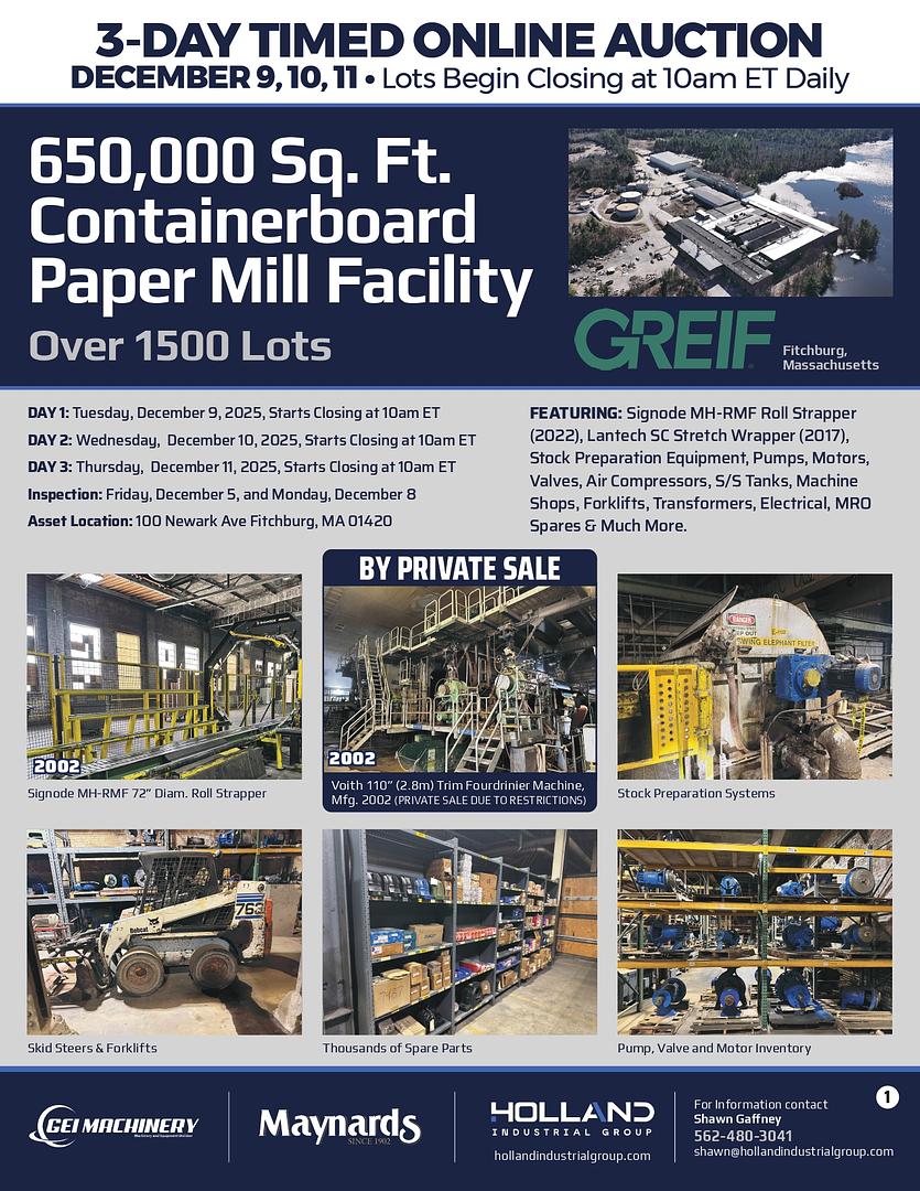 COLUMBIA PULP (WA STATE) AUCTION, FEBRUARY 15