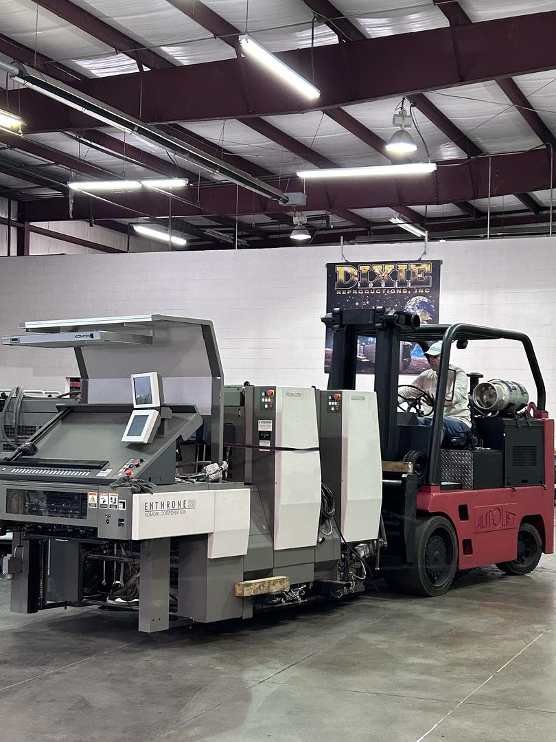 New Komori being installed at Dixie! 