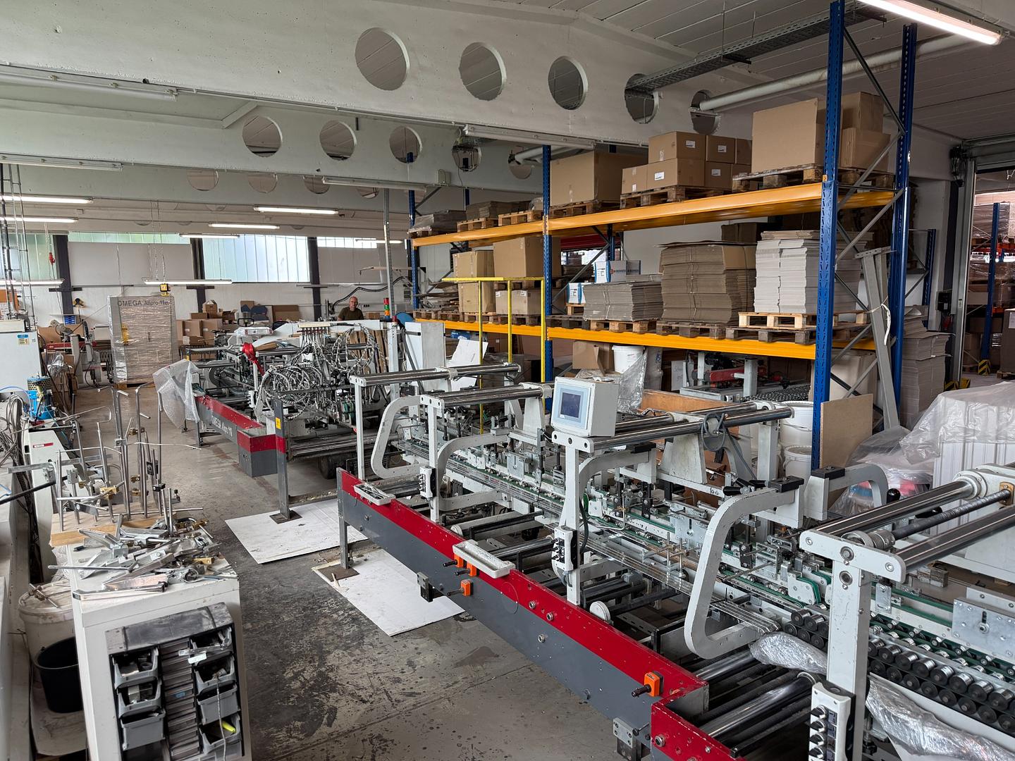 Demontage/Verladung Duran Omega Allpro 110 Faltschachtelklebemaschine