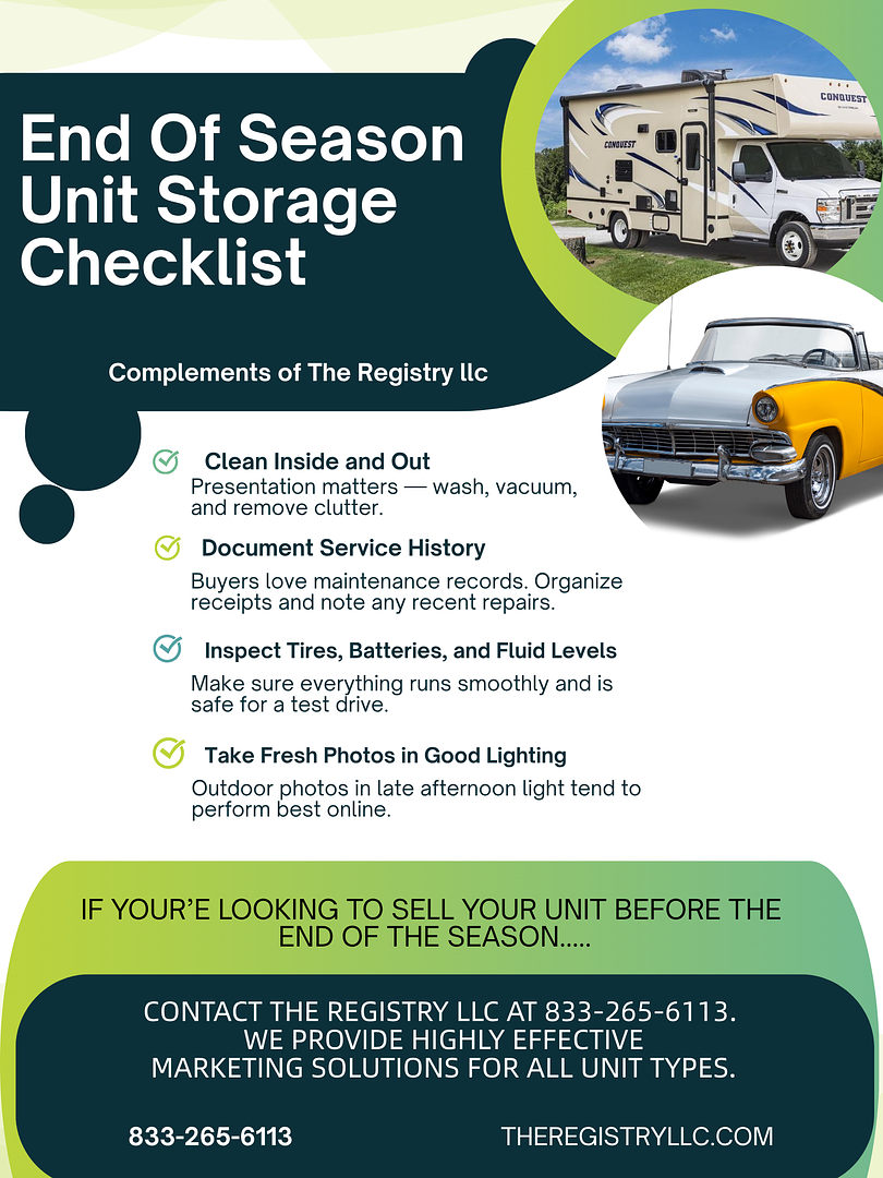  End-of-Summer Checklist for Selling Your RV or Equipment