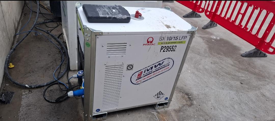 New Pramac 10/15 Single phase Battery Bank set up on site!