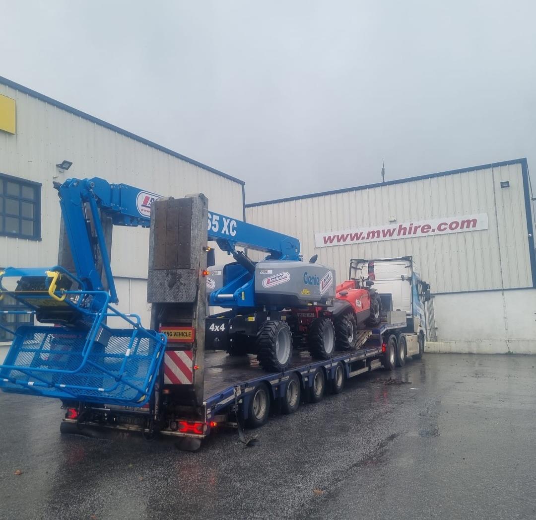 New Manitou 930 & new Genie S65 on the way to our Wexford Depot