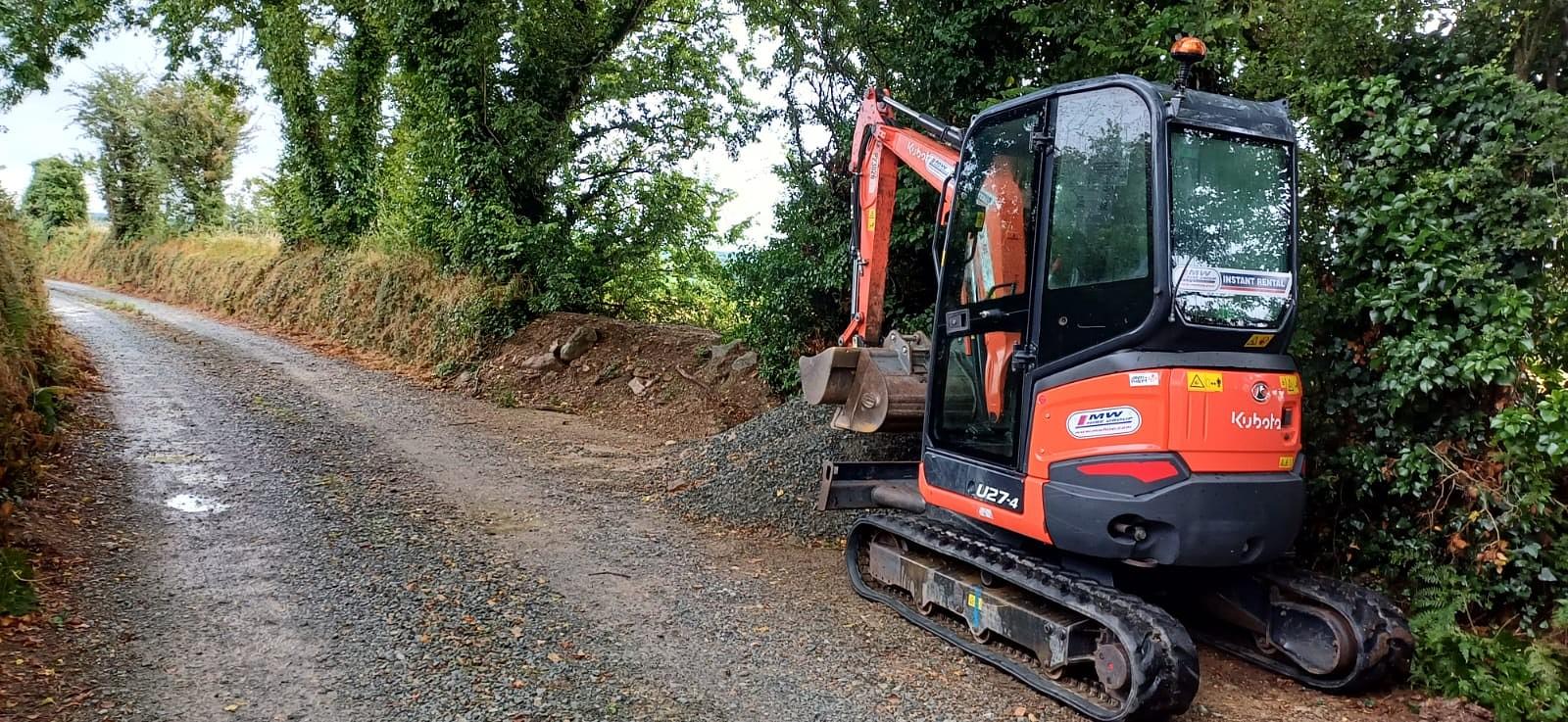 Kubota Excavator working on site!