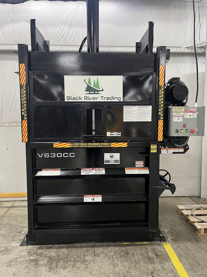 New BACE Vertical Baler Installed by Black River Trading in Central Ohio