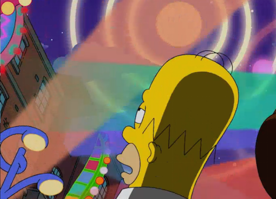 Homer got high and listened to Spacemen 3 on the Simpsons last night