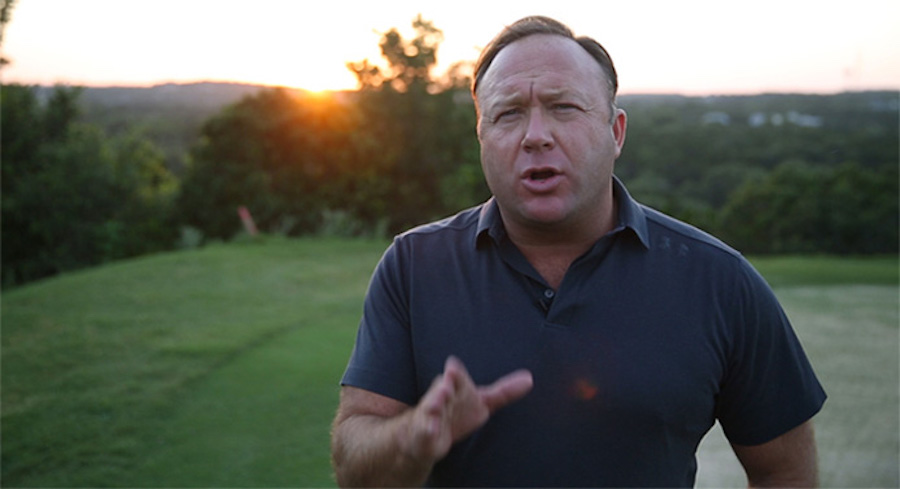9/11 conspiracy Truther Alex Jones center of conspiracy that he's a techno producer