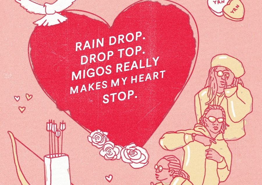 Here are some Migos Valentines cards for the 'Bad and Boujee' person in your life