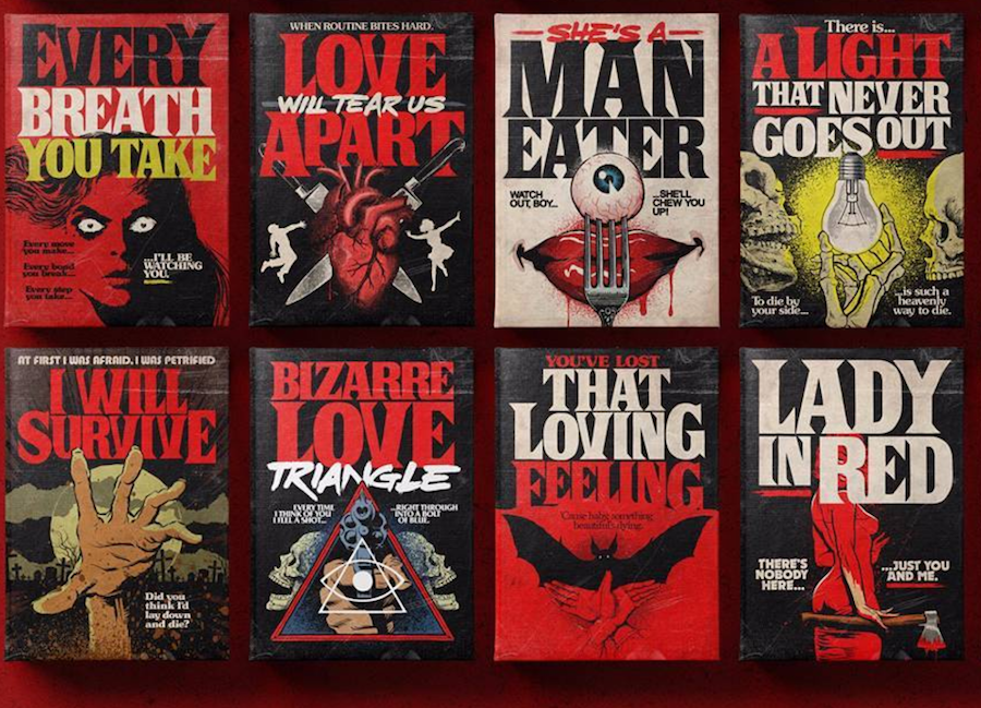 See songs by New Order, The Smiths and The Bee Gees reimagined as Stephen King book covers