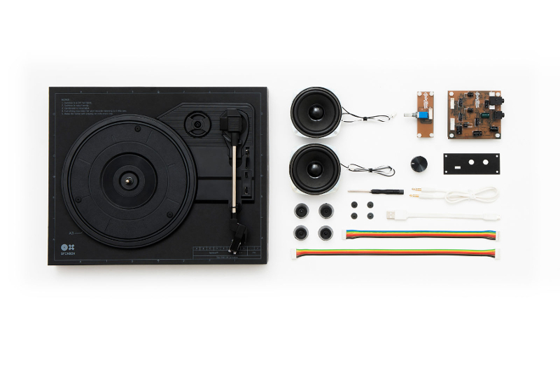 This kit lets you build your own turntable in 18 minutes